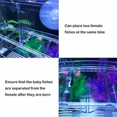 J-star Aquarium Breeder Box for Fish Tank, Baby Fish Separator Incubator Divider, Aquarium Baby Fish Protector Acrylic Breeder Box for Baby Fishes.