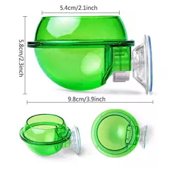 Tfwadmx Chameleon Bowl, Reptile Feeding Feeder,Worm Live Fodder Container, Water Dish Gecko Ledge Suction Cup Feeder Chameleon Supplies Accessories For Gecko Lizard Bearded Snakes Dragon 2 Pcs