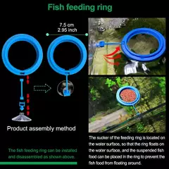 11.8 Inch Shrimp Feeding Tube with Shrimp Feeding Dish，Shrimp Feeding Bowl with Suction Cup，Feeding Tube Cleaning Brush，Aquarium Feeder with Bulb，Feeding Ring，Aquarium Sucker Feeding clamp,Fish net