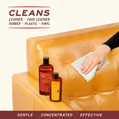 Leather Honey Leather Cleaner The Best Leather Cleaner for Vinyl and Leather Apparel, Furniture, Auto Interior, Shoes and Accessories. Does Not Require Dilution. Ready to Use, 8 Ounce Bottle!