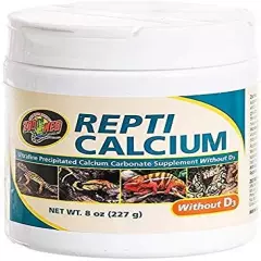 Zoo Med Reptile Calcium Without Vitamin D3, 8-Ounce