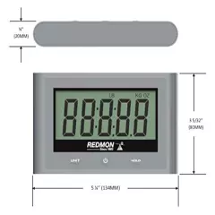 Redmon XL Field Scale Plus Remote Display, Grey