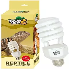 LUCKY HERP UVA UVB Reptile Light 10.0, Desert UVB 150 Compact Fluorescent Lamp 23W