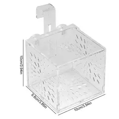 Fish Separation Breeder Box, Acrylic Transparent Fish Tank Breeding Isolation Box Aquarium Hatchery Incubator Holder