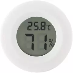 Garosa Mini Digital Hygrometer Thermometer Indoor Humidity Temperature Monitor Reptile With Large LCD Display And Backlight Black