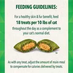 Greenies Feline SMARTBITES Healthy Skin and Fur, Chicken and Salmon Flavors, All bag sizes