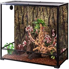 REPTI ZOO Reptile Terrarium, Vertical Reptile Tank, Wide & Tall Chameleon Cage With Top Screen Ventilation 30 Gallon(16" X 16" X 30") Or 50 Gallon(18" X 18" X 36") Or 100 Gallon(36" X 18" X 36")