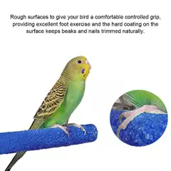 Petsvv 4 PCS Bird Perch Stand Toy, Wood Parrot Perch Stand Platform Paw Grinding Stick, Cage Accessories Exercise Toys Budgies Parakeet Cockatiel Conure Hamster Gerbil Rat Mouse