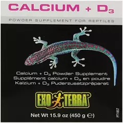 Exo Terra Calcium + D3 Powder Supplement