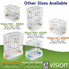 Vision Wire Bird Cage, Bird Home for Parakeets, Finches and Canaries