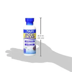 API ACCU-CLEAR Water clarifier, Clears cloudy aquarium water within several hours, Use weekly and when cloudy water is observed in freshwater aquariums only