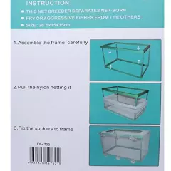 Xiaoyztan Aquarium Mesh Hatchery Breeder Plastic Frame Fish Tank Separation Breeding Net