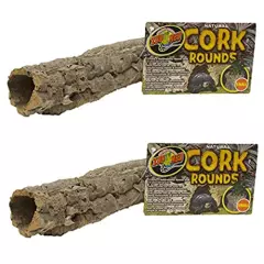 Cork Bark Round For Terrarium [Set Of 2] Size: Small (2' H X 10' W X 10' L)