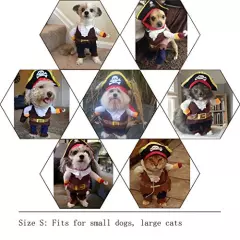 NACOCO Pet Dog Costume Pirates of The Caribbean Style cat Costumes