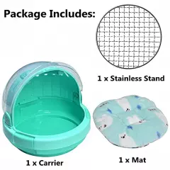 Bird Carrier with Handle - Parrot Carrier Lightweight Portable Pets Suitcase Transparent Breathable Warm Nest Bed for Parakeet Macaw Cockatiels Conure Lovebird Parrot Birds Accessories