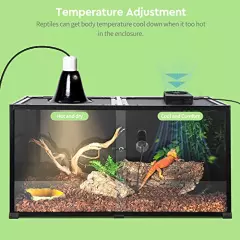 Moistenland Ventilation Fan For Reptile Enclosure, Dehumidifier For Rainforest Terrarium Vivarium, Improving Air Circulation For Amphibians, Reptiles, And Snakes