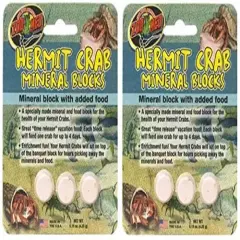 (2 Pack) Zoo Med Hermit Crab Mineral Blocks