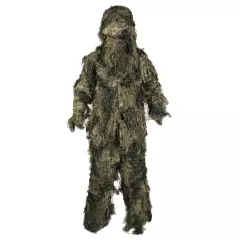 Mil-Tec Ghillie Suit Anti-Fire Basic Camouflage Hunting Paintball Woodland Camo