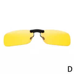 Night Vision Anti Glare Polarized Clip on Sunglasses Up Flip Lens BEST