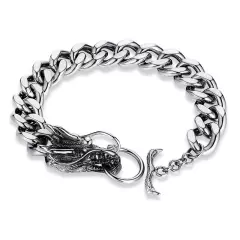 Viking Dragon Stainless Steel Bracelets Ouroboros Unique Gothic Perfect Men Gift