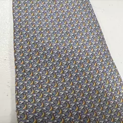 Salvatore Ferragamo Men's Light Blue & Gray Geometric Silk Neck Tie $295