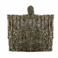 3D Leafy Leaves Clothing Jungle Woodland Sniper Hunting Camo Poncho Cloak