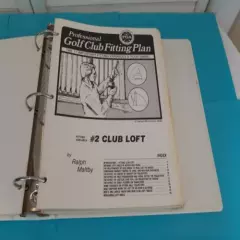 Vintage The Complete Golf Club Fitting Plan Program Binder By Ralph Maltby,PGA