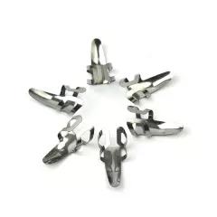 20pcs Stainless Steel Finger Picks Open Design for Guitar Banjo Dobro With Box