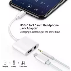 For Pixel 9/Pro/XL - Earphone USB-C Headphone Adapter 3.5mm Jack Type-C