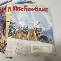 Vintage Fur Fish Game Magazine All 12 Issues of 2003 Articles Advertising Decor