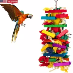 Extra Large Bird Parrot Toys for Macaws African Grey Parrots bird chewing toy