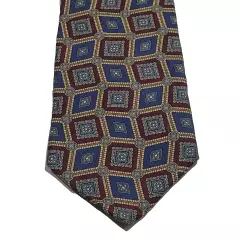 Jos A Bank Premier Collection Geometric Pattern Business Handsome SILK Necktie