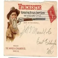 NICE 1902 Winchester Mountain Man Rifles & Shotguns Color Advertising Cover