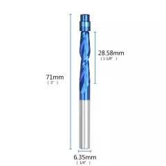 Flush Trim Solid Carbide Spiral Router Bit Down Cut Up Cut Flush Trim Router Bit