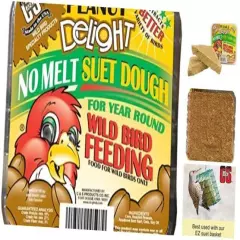  Peanut Delight No Melt Suet Dough 11.75 Ounces, 8 Pack Peanut 8-Pack