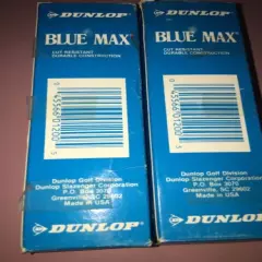 NIB Vintage Box of 6 Orange Blue Max Dunlop High Visibility Golf Balls