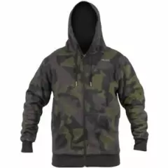 Avid Carp Distortion Camo Zip Hoodie