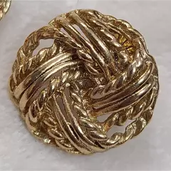 Gold Tone Knot Earrings