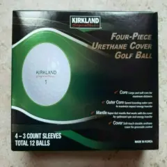 NEW! Costco Kirkland Signature Golf Balls - 1 DOZEN, 4 piece, Made in Korea