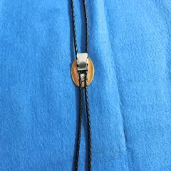 Native American Navajo Style Bolo Tie Wolf " Howling at the Moon"