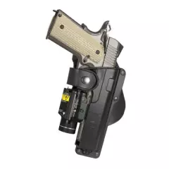 Fobus 1911 Right Hand Tactical Speed Paddle With Light Or Laser Holster (T1911)