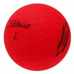 48 Titleist TruFeel Matte Red Mint Used Golf Balls AAAAA *In a Free Bucket!*