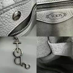 Tod S Handbag Tote Bag Joy Silver Logo Charm