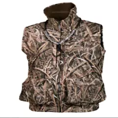 DRAKE WATERFOWL MST FLEECE LINED REFUGE HS VEST SHADOW GRASS BLADES SIZE SMALL