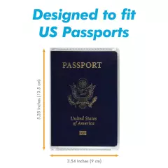 1pc ID Card Protector Case Clear Passport Cover Plastic Passport Protector Vinyl