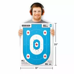 Thompson Target B27-Shield Defense Training - 19"x25" Paper Shooting Targets