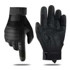 Tactical Gloves Knuckle Protection for Army Military Hunting Black