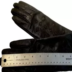 Merona Black Leather Gloves Women's L/XL NEW