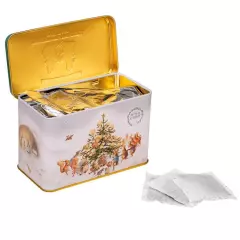 NEW New English Teas Peter Rabbit Xmas Tin w/40 English Breakfast Tea Bags 80g