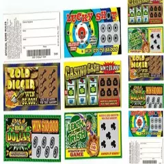  Fake Lottery Ticket Scratch Tickets (5 Tickets / 1 Pack) Pranking Toys for 